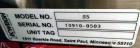 Used Sturtevant SDM4 Micronizer, Stainless Steel. (1) SDM4 table, parts and accessories. (1) Technweigh S5 Volumetric Feeder, 120 Volt, 1 speed, dual drive, digital batch timer, model 5. 1/8hp Motor....