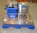 Used Sturtevant SDM4 Micronizer, Stainless Steel. (1) SDM4 table, parts and accessories. (1) Technweigh S5 Volumetric Feeder, 120 Volt, 1 speed, dual drive, digital batch timer, model 5. 1/8hp Motor....