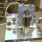 Used Trost 6’’ Jet Mill, Model TX 41585, Stainless Steel. Dual jets on cart with cyclone, serial #71211.