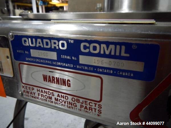 Used Stainless Steel Quadro comil, model 196S