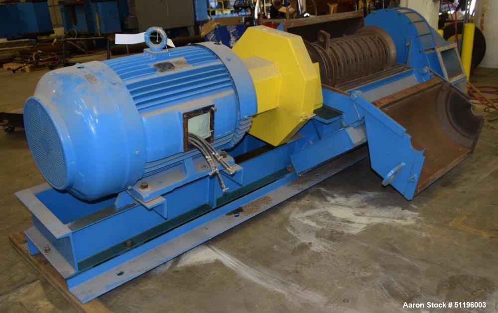 Used-Hammer Mill, Carbon Steel. Approximate 14" diameter x 33" wide rotor with approximate 1-3/8" thick swinging hammers, ap...
