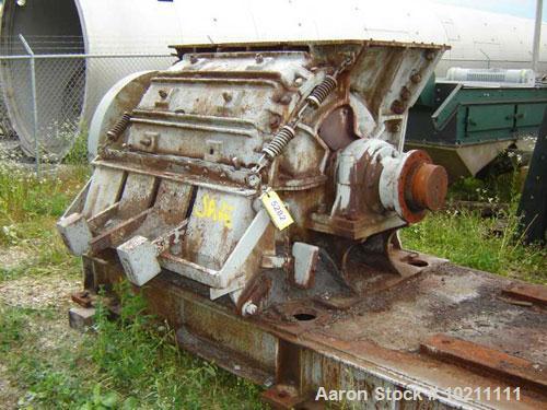 Used American Pulverizer Ring Mill, Model 3800, Type ST.T, Machine #3800. Unit hand rotates and is driven by an Elliott 200 hp, 885 rpm direct drive, 440 volt, 244 amp, 60 hz, 2814 frame, 3 phase mot...