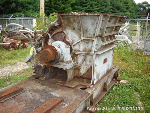 Used American Pulverizer Ring Mill, Model 3800, Type ST.T, Machine #3800. Unit hand rotates and is driven by an Elliott 200 hp, 885 rpm direct drive, 440 volt, 244 amp, 60 hz, 2814 frame, 3 phase mot...