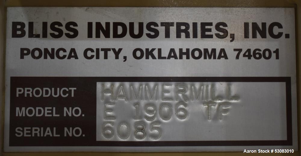 Bliss E 1906 Eliminator Hammermill