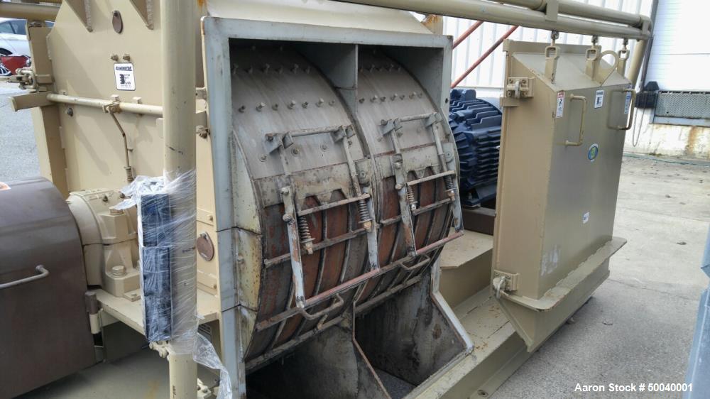 Used Bliss Industries Dual Base Hammer Mill, Model EDMF-4840-TFADB