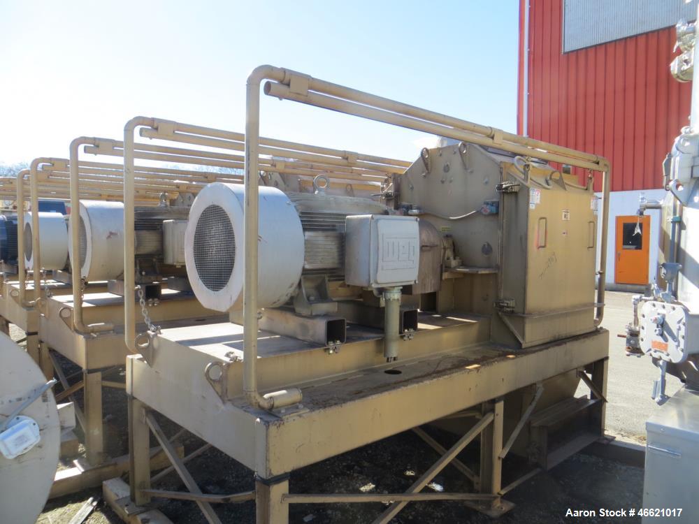 Used Bliss Eliminator Hammer Mill, Model EMFD 4840-TFA. 48" Diameter x 40" wide grinding chamber, on unitized base with 300hp, 230/460 volt motor, with rotary feeder and magnet, serial# 5937. Bliss F...