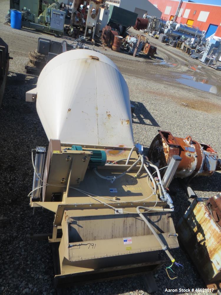 Used Bliss Eliminator Hammer Mill, Model EMFD 4840-TFA. 48" Diameter x 40" wide grinding chamber, on unitized base with 300hp, 230/460 volt motor, with rotary feeder and magnet, serial# 5937. Bliss F...