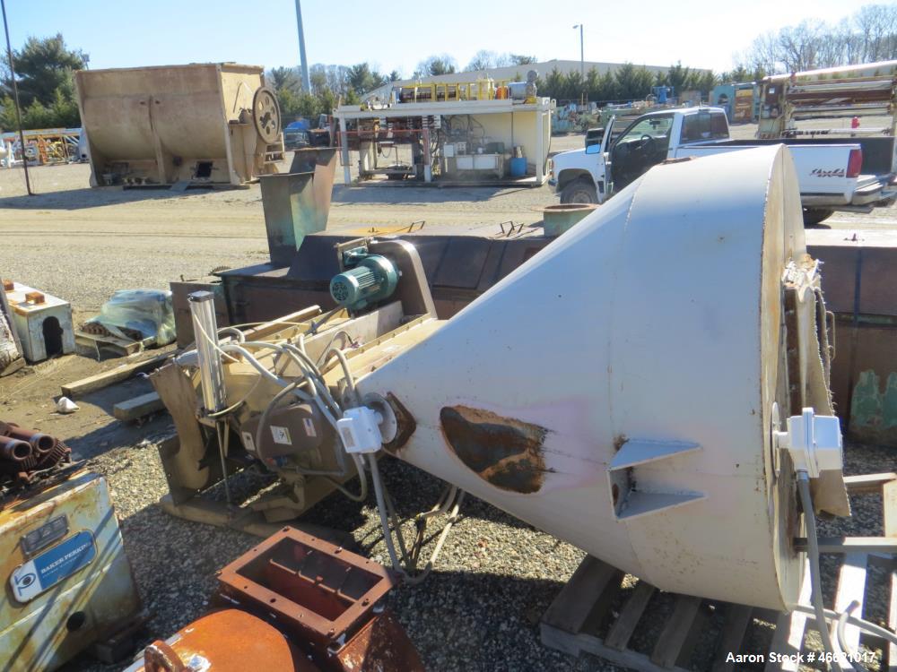 Used Bliss Eliminator Hammer Mill, Model EMFD 4840-TFA. 48" Diameter x 40" wide grinding chamber, on unitized base with 300hp, 230/460 volt motor, with rotary feeder and magnet, serial# 5937. Bliss F...