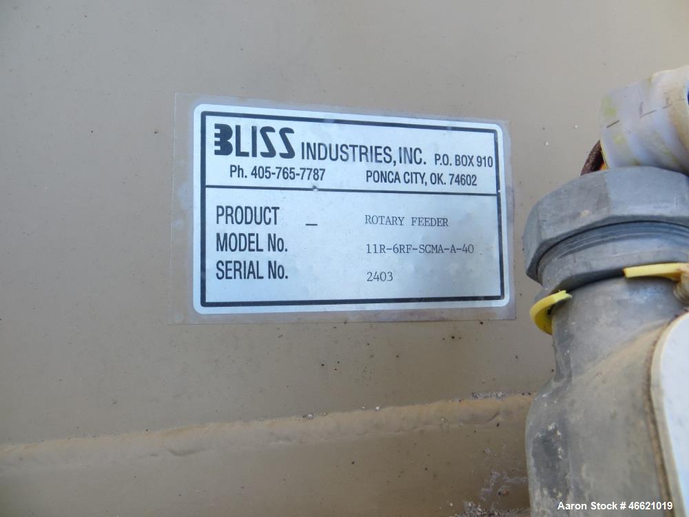 Used Bliss Eliminator Hammer Mill, Model EMFD 4840-TFA. 48" Diameter x 40" wide grinding chamber, on unitized base with 300hp, 230/460 volt motor, with rotary feeder and magnet, serial# 5935. Bliss F...