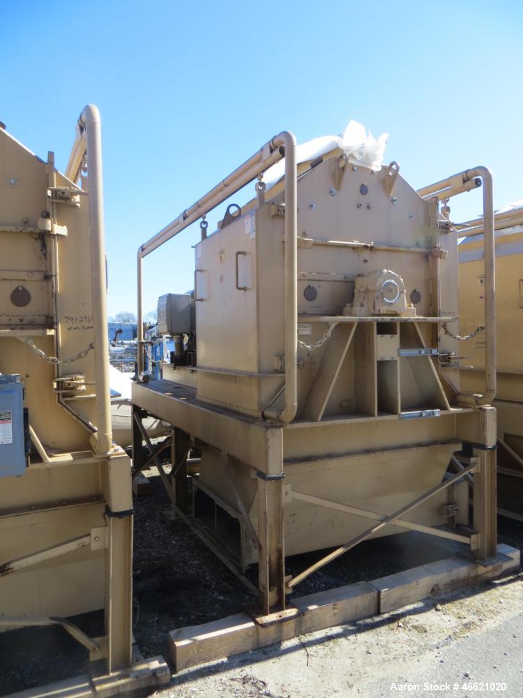Used Bliss Eliminator Hammer Mill, Model EMFD 4840-TFA. 48" Diameter x 40" wide grinding chamber, on unitized base with 300hp, 230/460 volt motor, with rotary feeder and magnet, serial# 5934. Bliss F...