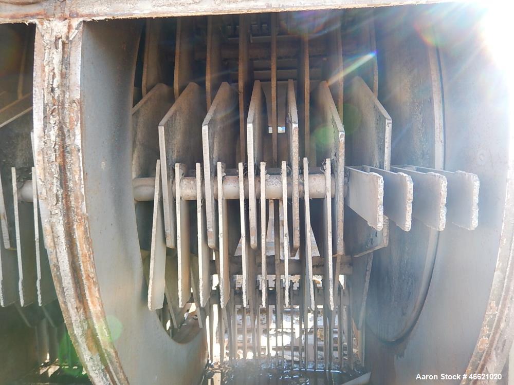 Used Bliss Eliminator Hammer Mill, Model EMFD 4840-TFA. 48" Diameter x 40" wide grinding chamber, on unitized base with 300hp, 230/460 volt motor, with rotary feeder and magnet, serial# 5934. Bliss F...