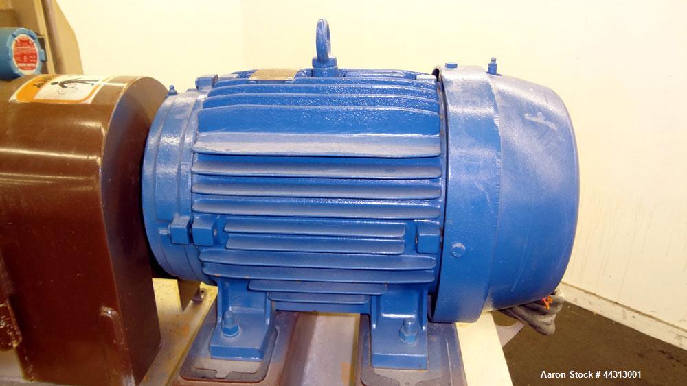Used Bliss Industries Eliminator Relief Hammer Mill, Model ER-1906-TF, Carbon Steel. 9” x 6” Top feed with chute, bottom discharge. (2) Removable side access doors. Approximately 1/4” thick swinging ...