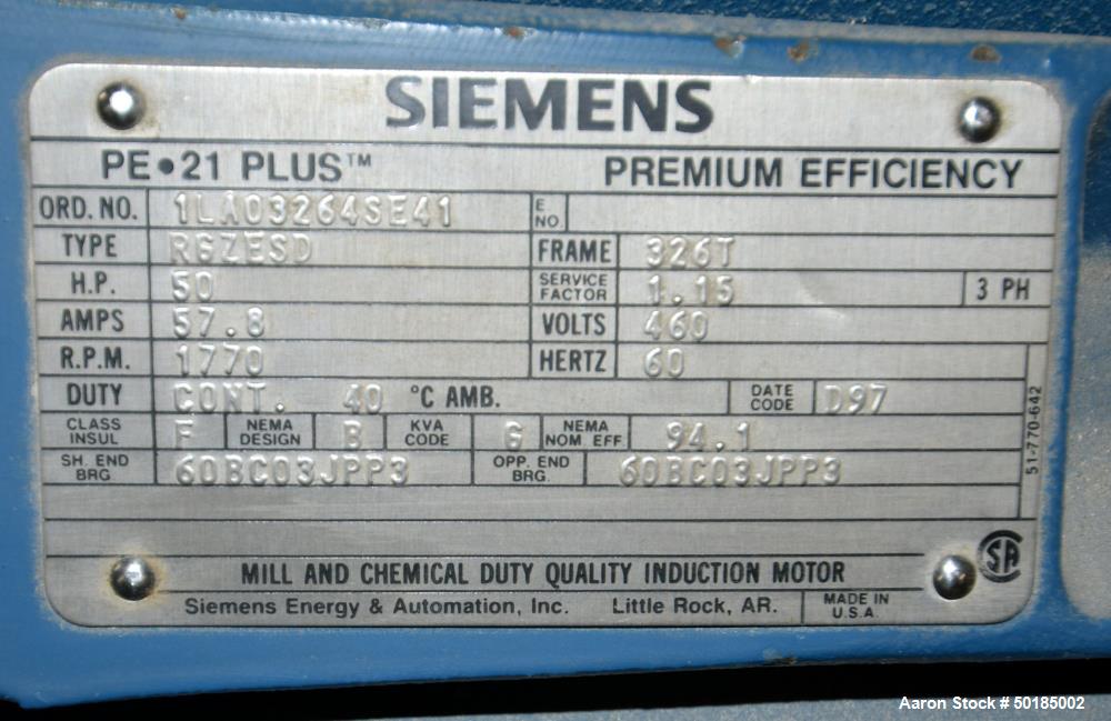 Used Bliss Industries Eliminator Hammer Mill, Carbon Steel.