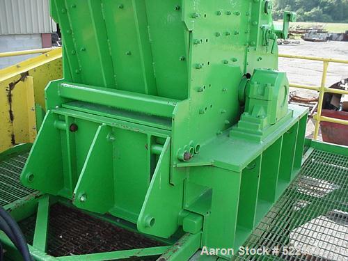 USED: Broer 1998 model 3536E shredder. 35" diameter rotor x 36" wide,vertical feed, 125 hp electric drive. Other motors available from60 - 250 hp. Swinging hammers can convert to fixed, sliding grate...