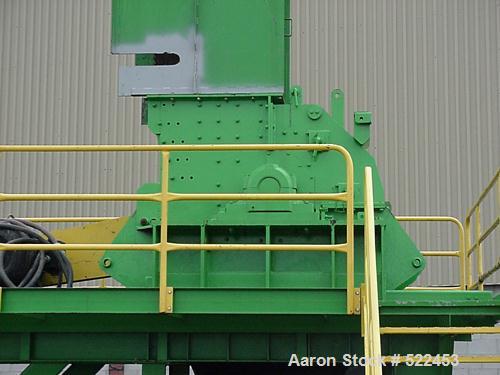 USED: Broer 1998 model 3536E shredder. 35" diameter rotor x 36" wide,vertical feed, 125 hp electric drive. Other motors available from60 - 250 hp. Swinging hammers can convert to fixed, sliding grate...