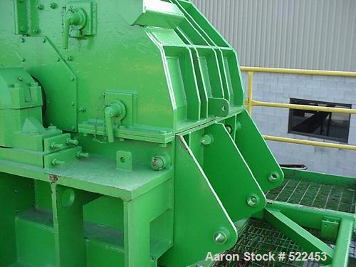 USED: Broer 1998 model 3536E shredder. 35" diameter rotor x 36" wide,vertical feed, 125 hp electric drive. Other motors available from60 - 250 hp. Swinging hammers can convert to fixed, sliding grate...