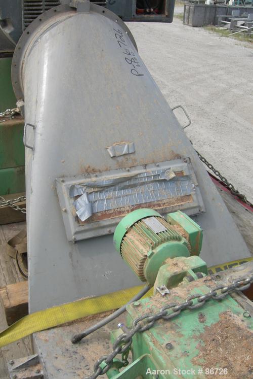 USED: Champion hammermill, model HM54-48, carbon steel. Approximate 54" diameter x 48" wide rotor with (6) rows of (24) 2-1/2" wide x 1/4" thick swing hammers. Teardrop style screen, approximate 7104...