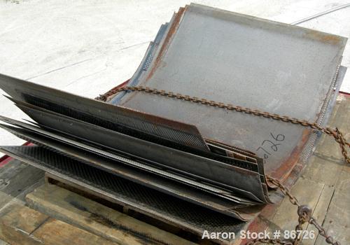USED: Champion hammermill, model HM54-48, carbon steel. Approximate 54" diameter x 48" wide rotor with (6) rows of (24) 2-1/2" wide x 1/4" thick swing hammers. Teardrop style screen, approximate 7104...