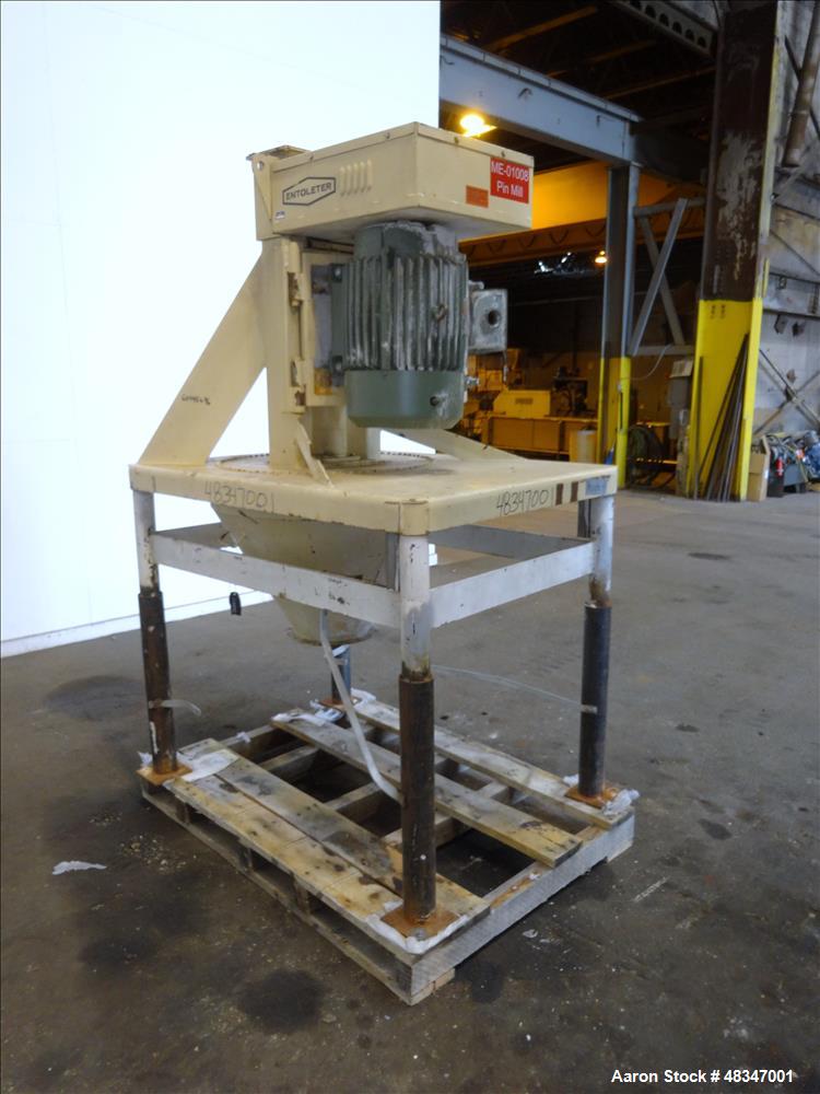 Used Entoleter Centrifugal Impact Mill, Model 27-2 LCBP, Carbon Steel.