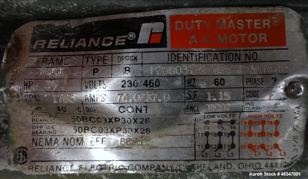 Used Entoleter Centrifugal Impact Mill, Model 27-2 LCBP, Carbon Steel.