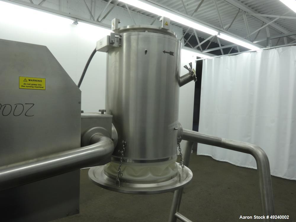 Used Glatt Rotor Cone Mill, Model GSF300, 316 Stainless Steel.