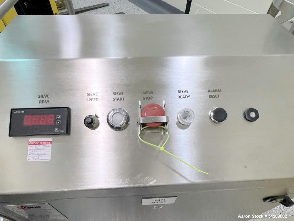 Used Glatt Stainless Steel Portable Rotor Sieve, Model GSFi-180, Serial# 18474, Year 2021.