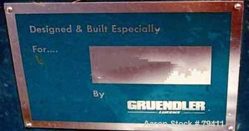 Used- Gruendler Vertical Refuse Shredder, Model 48HRSVS