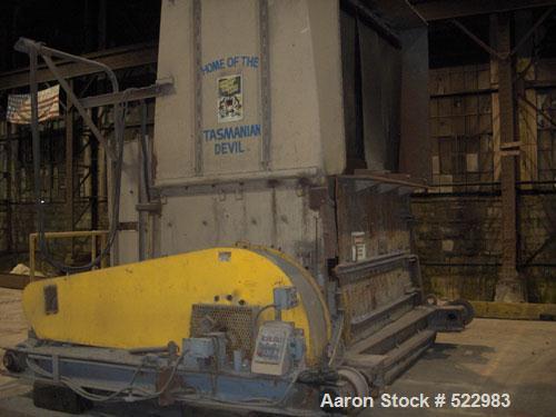 USED: T J Gundlach Machine Company crusher/breaker, model 972-140060. Crusher rollers driven by (2) 75 hp motors. Length 144-1/2", width 179-3/8", height with hopper 151-1/16"; height with upper hopp...