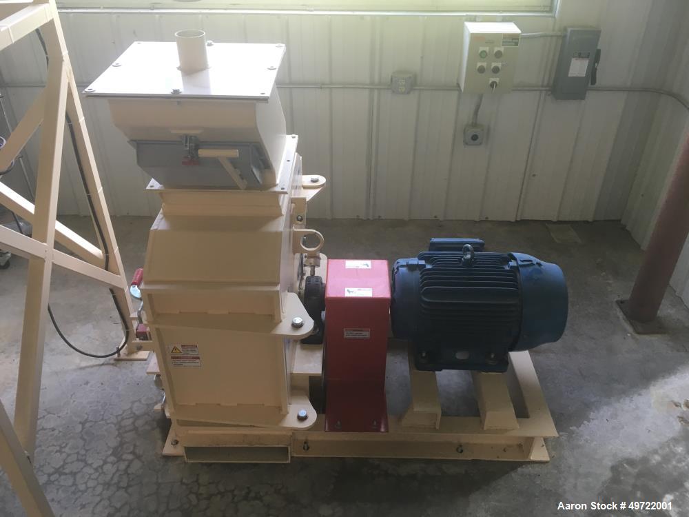 Unused-Schutte-Buffalo Hammermill, Model 24-15. 50 HP Motor. 3/60-230/460 volt, 3600 RPM, TEFC. 15" wide rotor. 900 square inch screen area.