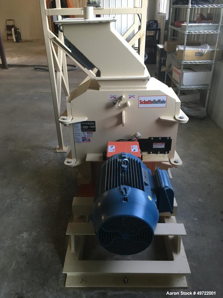 Unused-Schutte-Buffalo Hammermill, Model 24-15. 50 HP Motor. 3/60-230/460 volt, 3600 RPM, TEFC. 15" wide rotor. 900 square i...