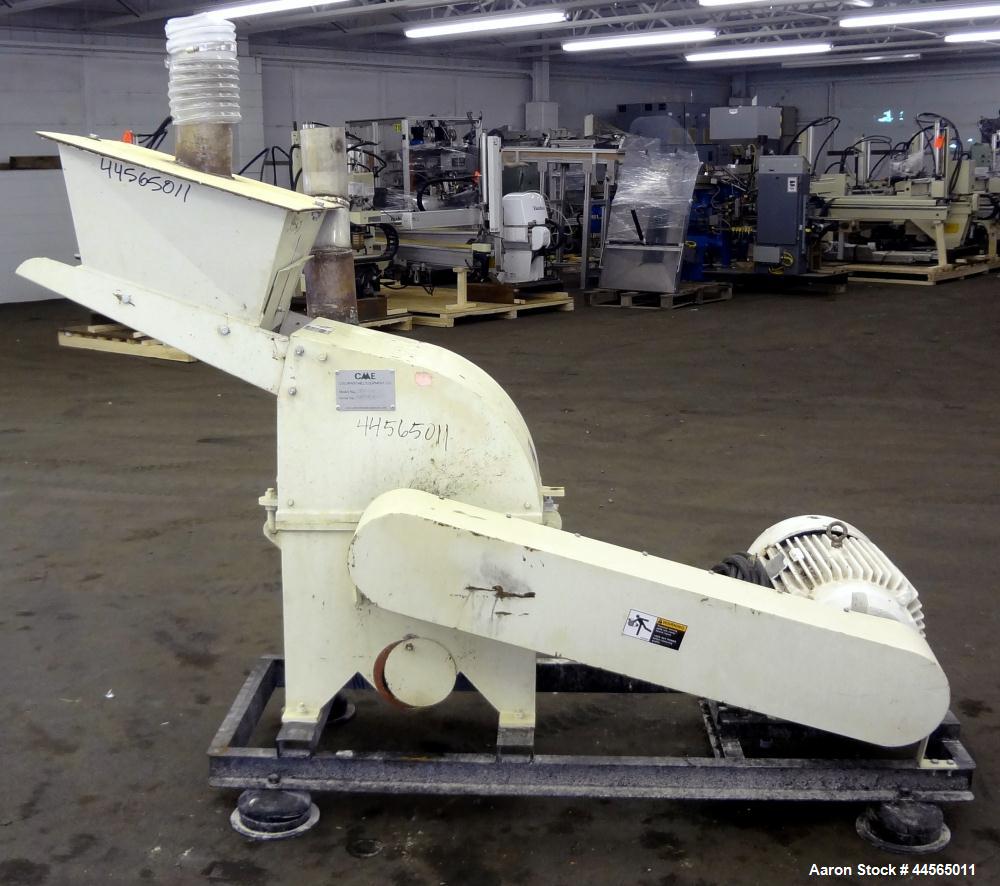 Used Colorado Mill Equipment CME Hammer Mill, Model HMA-30, Carbon Steel. Approximate capacity 500-3500 pounds an hour depending on material. 11" Diameter x 12" wide rotor with (24) 2" wide x 3/16" t...