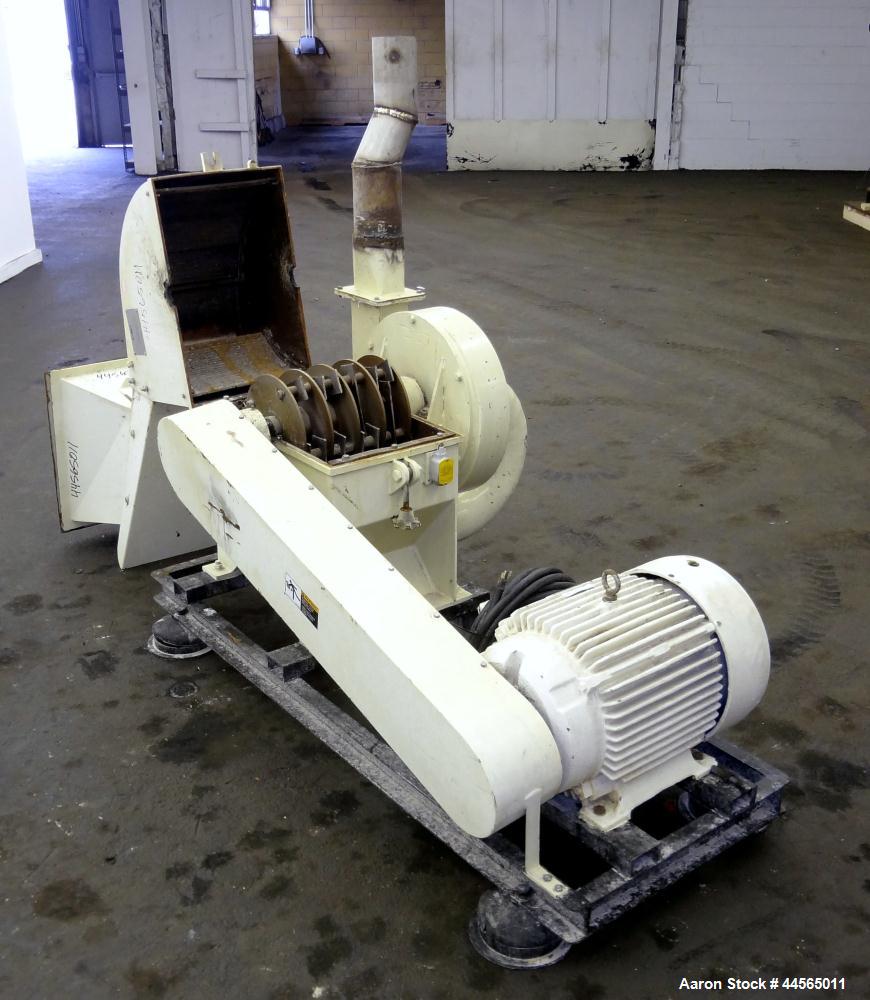 Used Colorado Mill Equipment CME Hammer Mill, Model HMA-30, Carbon Steel. Approximate capacity 500-3500 pounds an hour depending on material. 11" Diameter x 12" wide rotor with (24) 2" wide x 3/16" t...