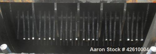 Used Jacobson Commander Half Circle Hammer Mill, model 2424, carbon steel. Approximate 24" diameter x 24" wide rotor with 1/4" thick swinging hammers. 837 Square inch screen area. (1) Access door, to...