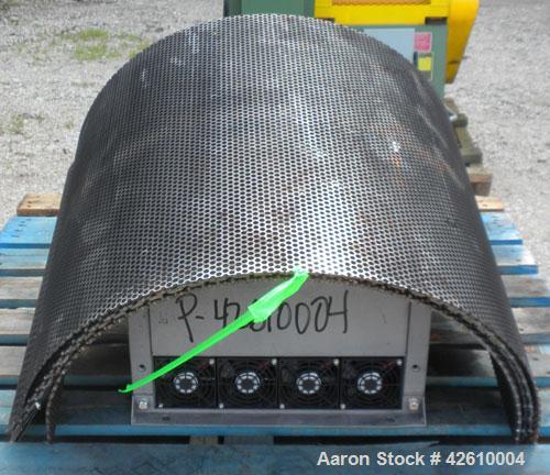 Used Jacobson Commander Half Circle Hammer Mill, model 2424, carbon steel. Approximate 24" diameter x 24" wide rotor with 1/4" thick swinging hammers. 837 Square inch screen area. (1) Access door, to...