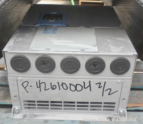 Used Jacobson Commander Half Circle Hammer Mill, model 2424, carbon steel. Approximate 24" diameter x 24" wide rotor with 1/4" thick swinging hammers. 837 Square inch screen area. (1) Access door, to...