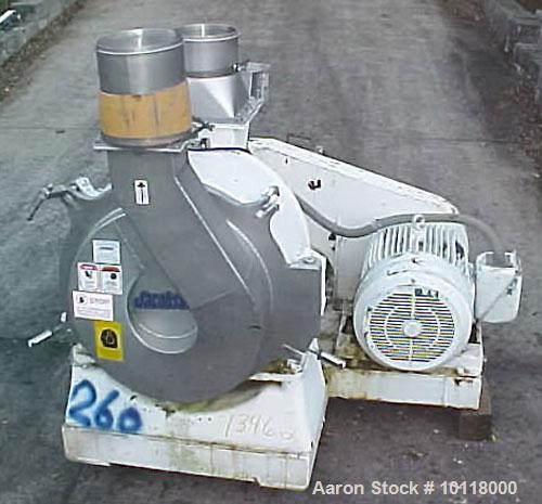 Used-Jacobson Stainless Steel Air Swept Pulverizer, Model 28-H. Features all stainless steel contact surfaces with polished ...