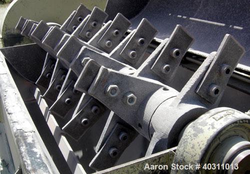 Used Jacobson Flake Breaker, model 36 Little Jake, carbon steel. Approximately 12'' diameter x 36'' long rotor with (24) bolt on hammers, 1/4'' thick. Driven by a 10 hp, 3/60/230/460 volt, 1760 rpm m...