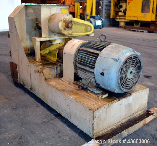 Used Jacobson Series 1 Full Circle Hammermill, Model P-241DFF, Carbon Steel.Approximately 14" diameter x 9" wide rotor with approximately " thick swinging blades.9-1/2" wide teardrop shaped screen, 8...