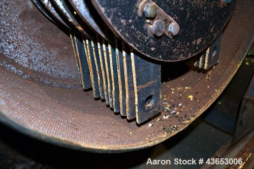 Used Jacobson Series 1 Full Circle Hammermill, Model P-241DFF, Carbon Steel.Approximately 14" diameter x 9" wide rotor with approximately " thick swinging blades.9-1/2" wide teardrop shaped screen, 8...