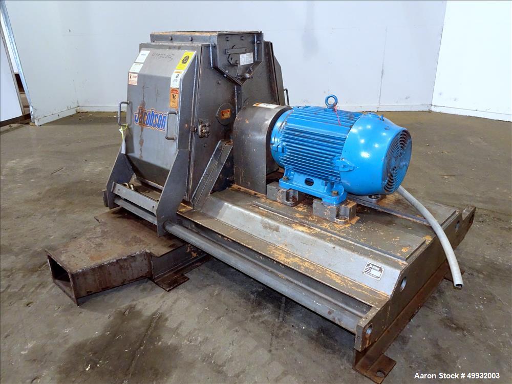 Used Jacobson Hammer Mill, Model XLT 24320, Carbon Steel.