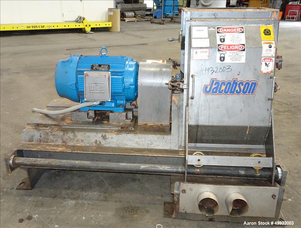 Used Jacobson Hammer Mill, Model XLT 24320, Carbon Steel.