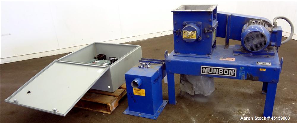 Used Stainless Steel Munson Machinery Screen Classifying Cutter, Type SCC10-SS