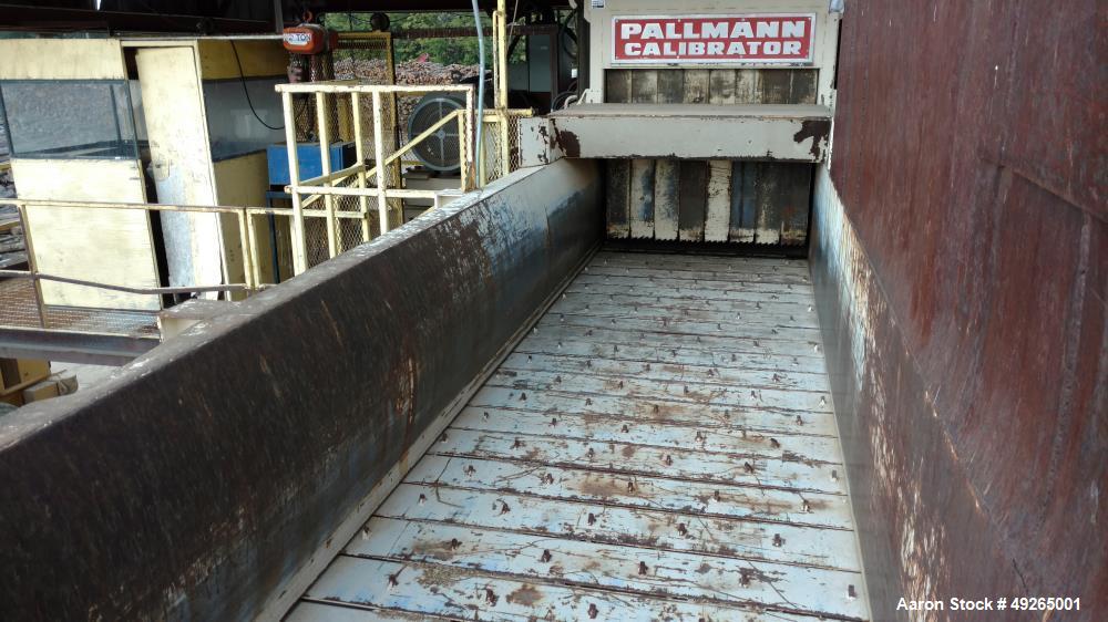 Used Pallmann Universal Long Log Flaker, Type PZU 19-600. Spec for 700 Kw / 938 hp. Inside max : 400. The voltage on this unit is 3 phase 480 volt for all of the motors and 120 volt and 24 volt for t...