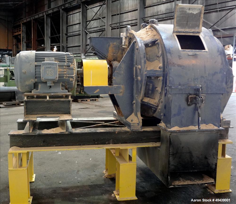 Used Prater Dual-Screen Triple Reduction Hammer Mill, Model DF-11, Carbon Steel