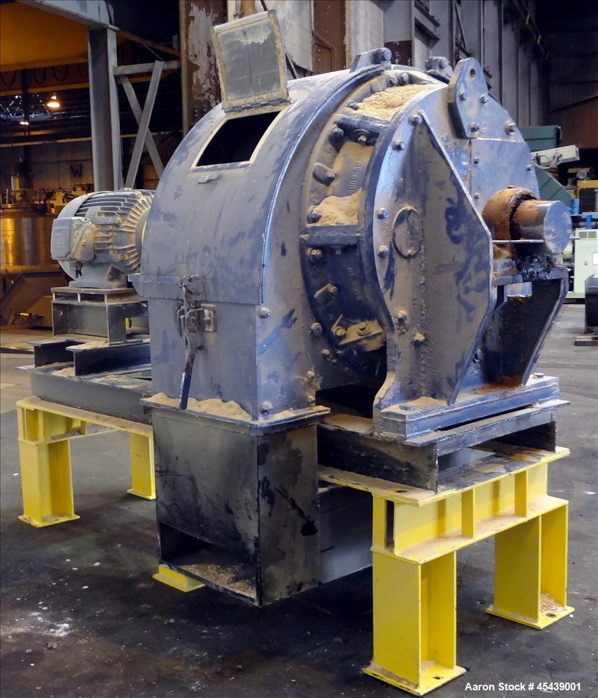 Used Prater Dual-Screen Triple Reduction Hammer Mill, Model DF-11, Carbon Steel
