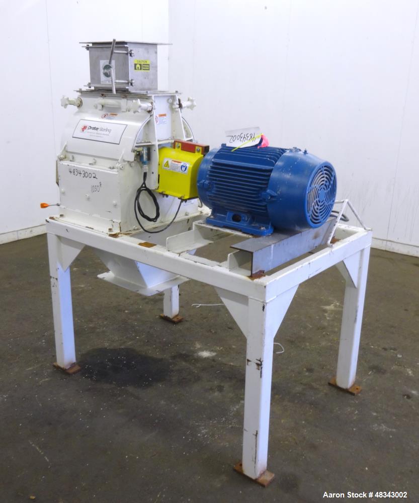 Used Prater Hammer Mill, Model G5, Carbon Steel.