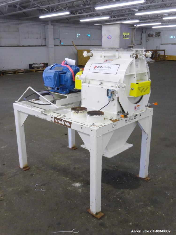 Used Prater Hammer Mill, Model G5, Carbon Steel.