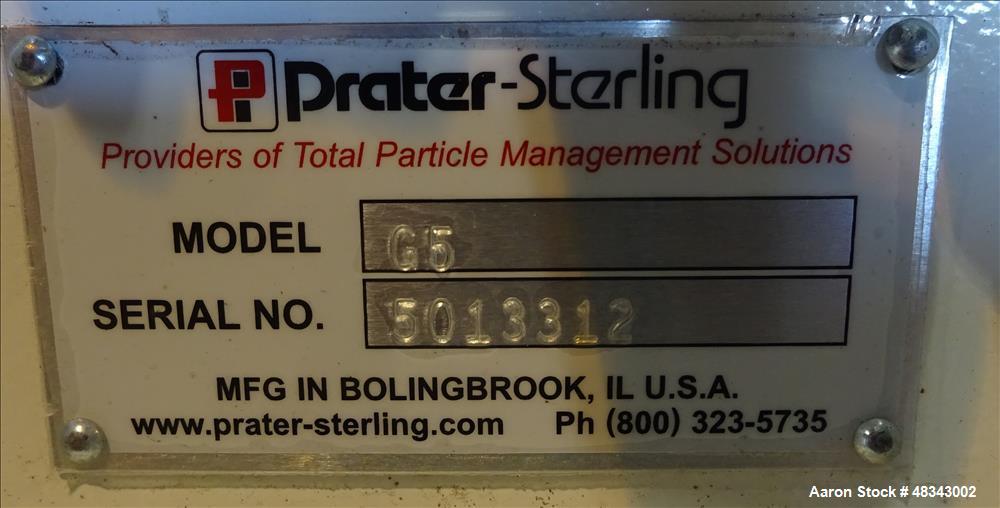 Used Prater Hammer Mill, Model G5, Carbon Steel.