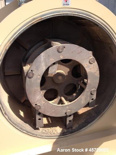 Used Prater Model MM-18 Mega Mill. Unit has 150HP motor and has carbon steel contact. Hammer type: tool temp. Screen size: round hole triangular. Includes feed inlet, inlet, door and rear linere, air...