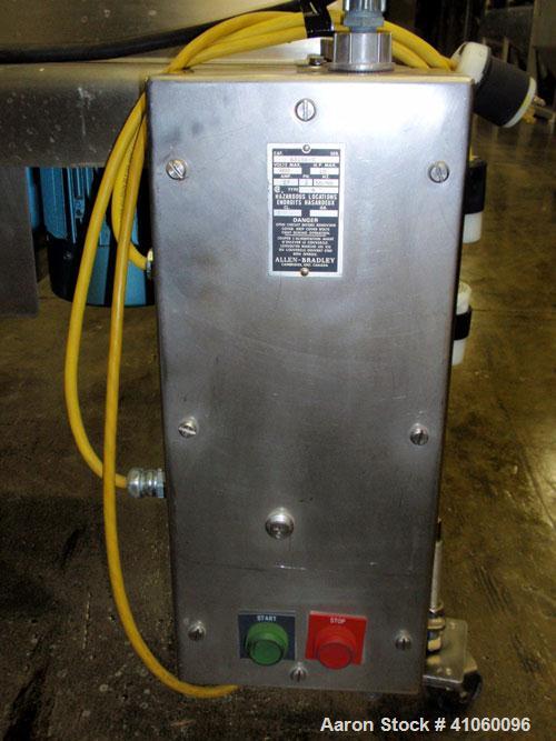 Used Quadro Comil, Model 194S, 316 Stainless Steel. Approximate 8" diameter impeller with screen, approximate capacity up to 4000 pounds an hour. Top feed, bottom discharge with swing away discharge ...